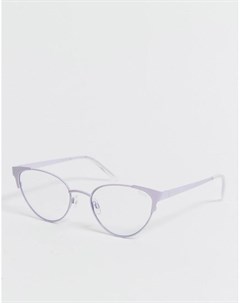 Фиолетовые очки с прозрачными стеклами Quay Quay australia