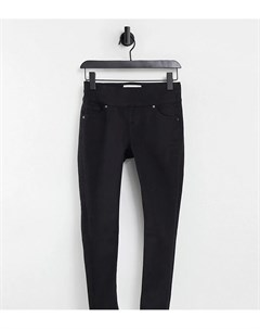 Черные джинсы с посадкой под животом Topshop maternity