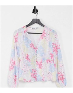 Атласная блузка с запахом и цветочным принтом Blume Studio Maternity Blume maternity