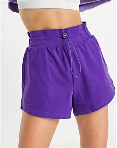 Фиолетовые шорты с поясом со шнурком Lounge Chelsea peers