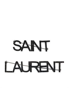 Брошь с логотипом Saint laurent
