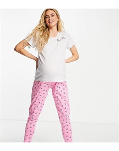 Пижамный комплект из футболки и джоггеров с принтом Mini me New Look New look maternity