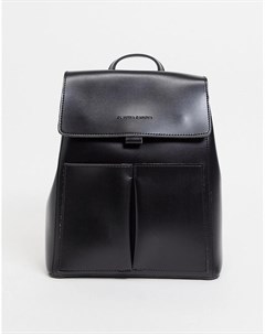 Черный рюкзак с двумя карманами Claudia canova