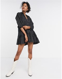 Черное свободное платье Free people