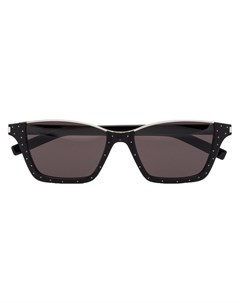 Солнцезащитные очки в оправе с заклепками Saint laurent eyewear