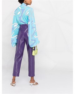Блузка с завязками и абстрактным принтом Sara battaglia