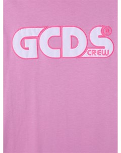 Платье футболка с вышитым логотипом Gcds kids