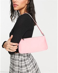 Розовая узкая сумка на плечо в стиле 90 х Asos design