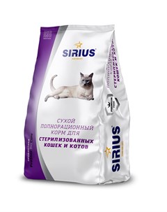 Сухой корм для стерилизованных кошек 400 г Сириус