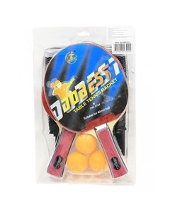 Набор для настольного тенниса BR18 2 ракетки 3 мяча сетка крепеж Dobest