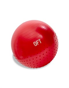Гимнастический мяч 65 см с массажным эффектом красный FT HMSB 65 Original fittools