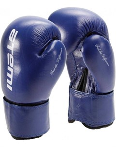 Перчатки боксерские натуральная кожа LTB19009 синий 8 OZ Atemi