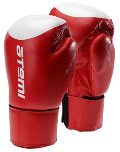 Перчатки боксерские натуральная кожа LTB19009 красный белый 8 OZ Atemi