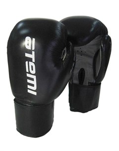 Перчатки боксерские натуральная кожа LTB19009 черный серый 8 OZ Atemi