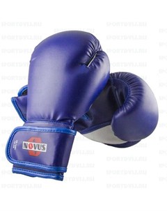 Перчатки боксерские LTB 16301 10 унций S M синие Novus