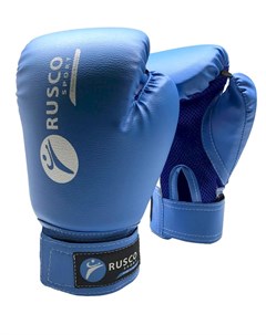 Перчатки боксерские 8oz синий Rusco