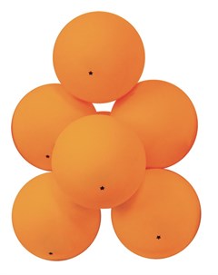 Мячи для настольного тенниса 1 пластик 40 оранж 6 шт ATB101 Atemi