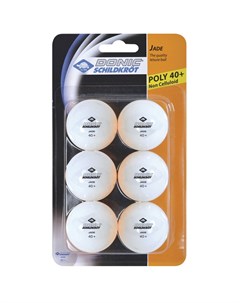 Мячики для настольного тенниса Jade 40 6 штук белый 618371S Donic
