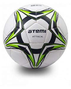 Мяч футбольный Attack бело темносине салатовый р 5 Atemi
