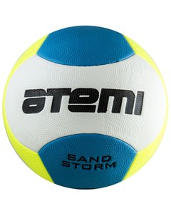 Мяч футбольный Sand Storm пляжный PVC foam жёлто голубой р 5 Atemi