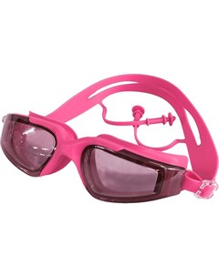 Очки для плавания B31568 взрослые розовые Nobrand
