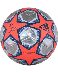 Мяч футбольный Finale 20 Training Foil FS0261 р 4 оранжево серебристо синий Adidas