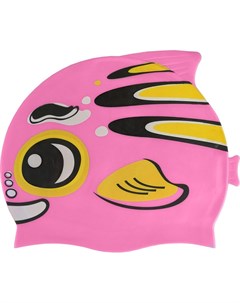 Шапочка для плавания детская силикон B31573 розовая Рыбка Nobrand