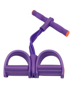 Эспандер многофункциональный с петлями для ног фиолетовый B34485 Sportex