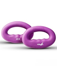 Гантели для кросфита 2 кг фиолетовый MAK DC2k штука Makfit