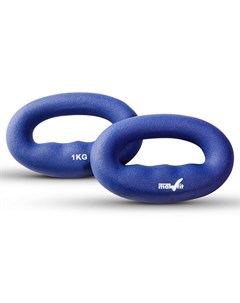 Гантели для кросфита 1 кг цвет синий MAK DC1k штука Makfit