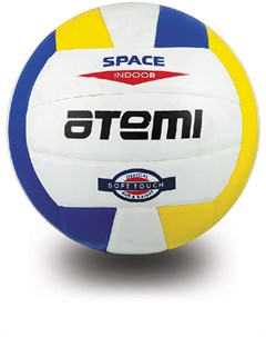 Мяч волейбольный Space р 5 белый желтый синий Atemi