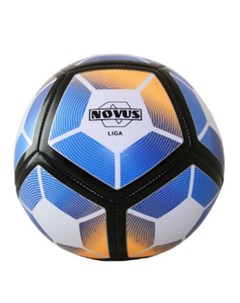 Мяч футбольный детский Liga р 5 бел син оранж Novus