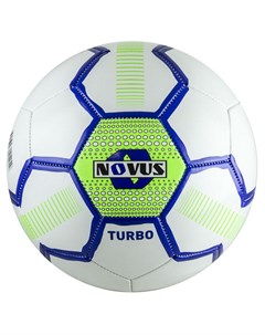 Мяч футбольный Turbo PVC детский 330 350гр бел син салат Novus
