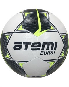 Мяч футбольный Burst р 5 белый черн желтый Atemi