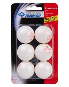 Мячи для настольного тенниса Avantgarde 3 6 штук белый Donic