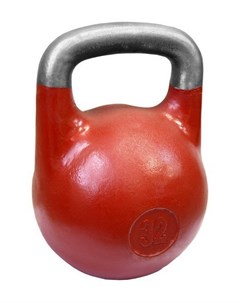 Гиря 32 кг для соревнований ВФГС красная Iron king