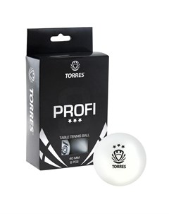 Мячи для настольного тенниса Profi 3 6 шт TT0012 Torres