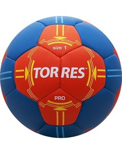 Мяч гандбольный PRO H30061 р 1 матчевый оранж син Torres