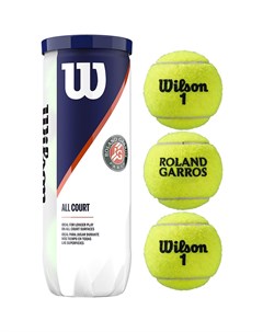 Мяч теннисный Roland Garros All Court 3 мяча WRT126400 желтый Wilson