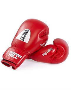 Боксерские перчатки Super Star BGS 1213c 10 RD 10 oz красные Green hill