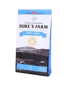 Корм для собак курица 12 кг Duke's farm