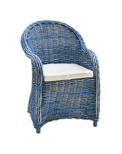 Кресло Martin Blue с подушкой 60х67х89 см Bizzotto