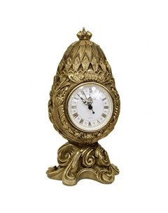 Часы каминные Классика Фаберже античная бронза Royal flame