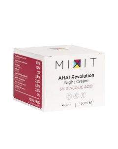 Ночной крем для лица AHA Revolution с гликолевой кислотой 50 мл Mixit