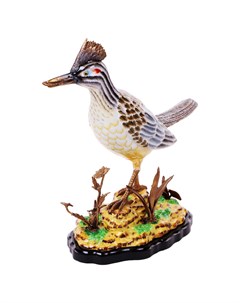 Фигурка фарфоровая птица с бронзой 38см Handicraft