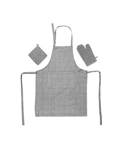 Набор кухонный фартук прихватка рукавица Grey Homelines textiles