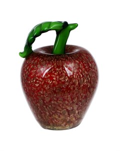 Фигурка яблоко 10х16см Art glass