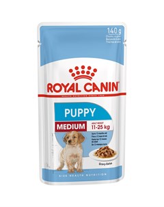 Корм для щенков Medium Puppy соус 140 г Royal canin
