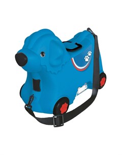 Детский чемодан на колесиках Собачка синий Big