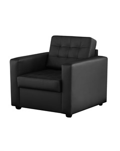 Кресло Нубия натуральная кожа черное 89x86x86 Fs